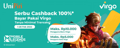 PROMO – Serbu Cashback bareng Virgo di UniPin!